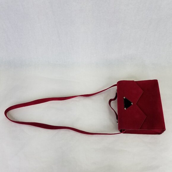 Once Upon A Time ... a Bag Crossbody Purse Faux Suede Purse Small Handbag France - Picture 10 of 14